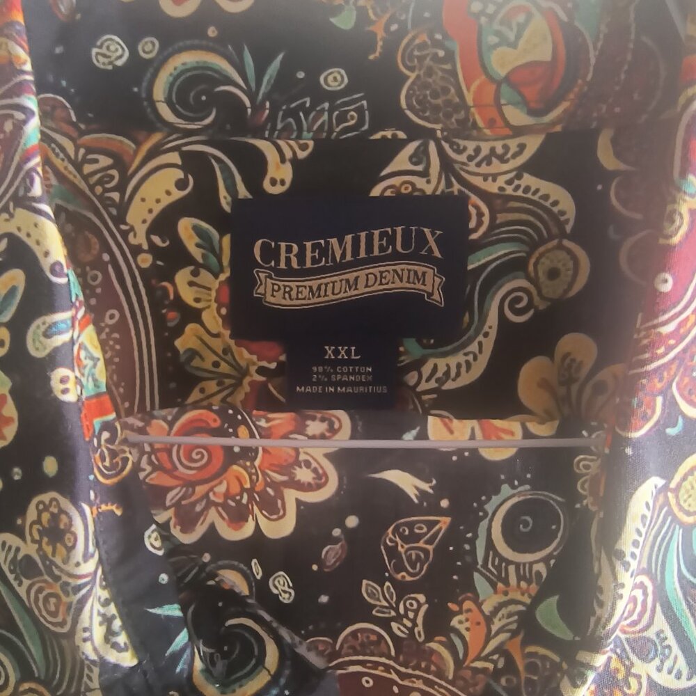 XXL  Cremiux Mens Paisley shirt